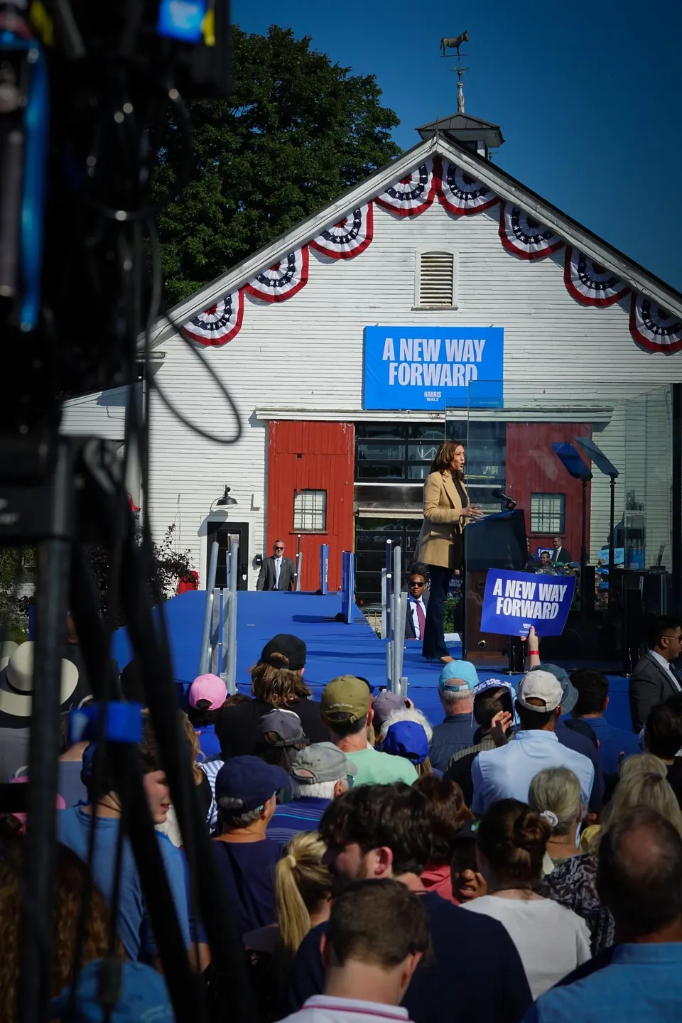 Kamala Harris in North Hampton, New Hampshire